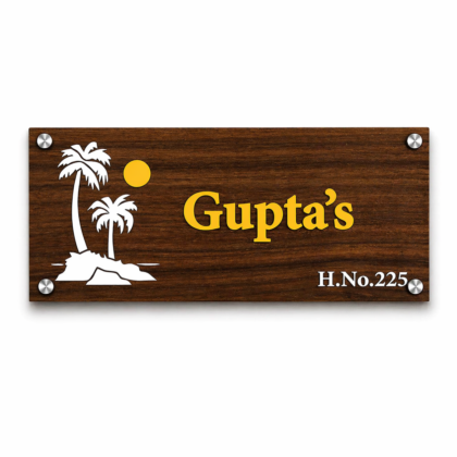 Acrylic Name Plate For Home